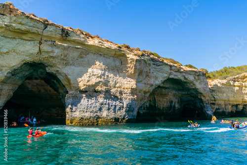 Fototapeta Naklejka Na Ścianę i Meble -  Boata on the coastof the algarve in Portugal