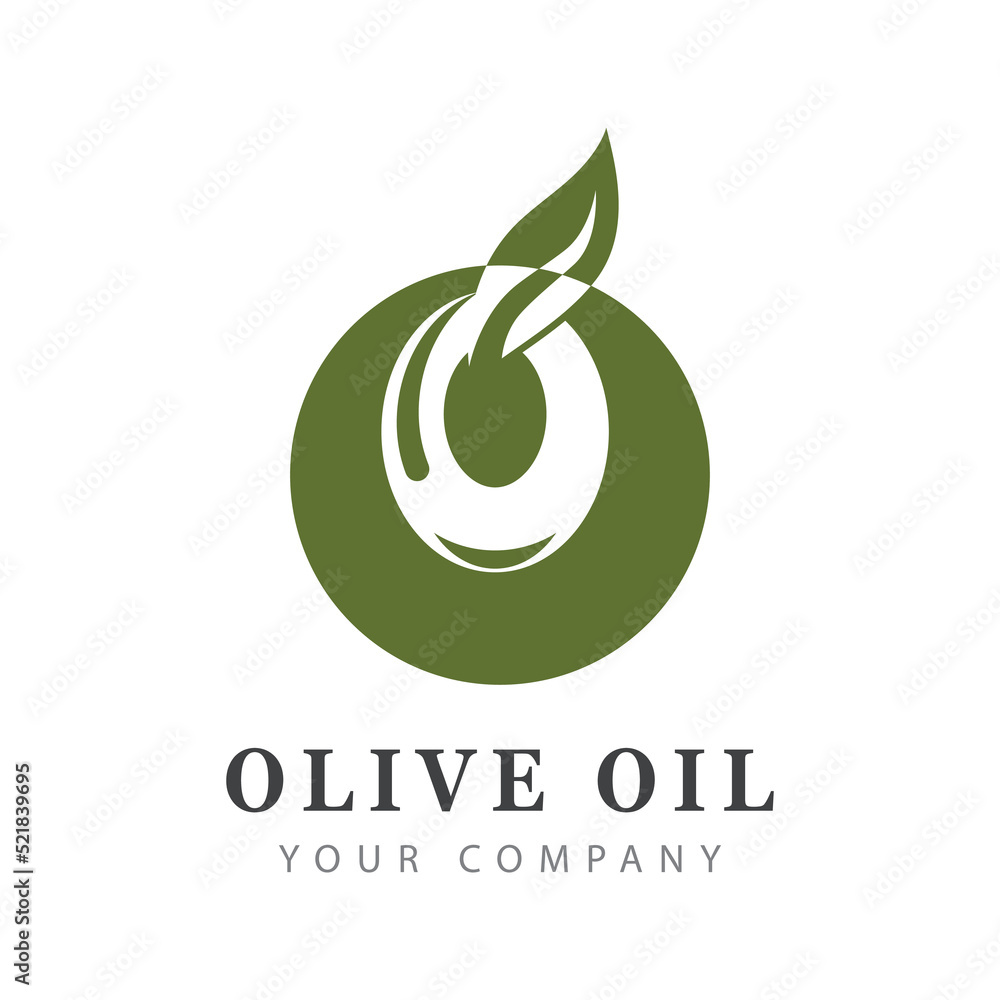 Fototapeta premium olive icon vector illustration design template