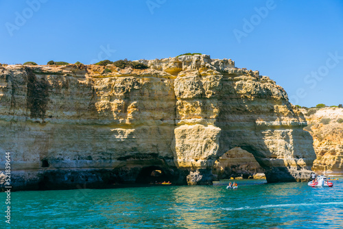 view of the coast of alqarve in Portugal