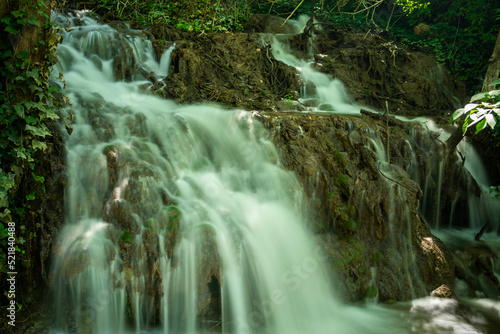 waterfall inside forest