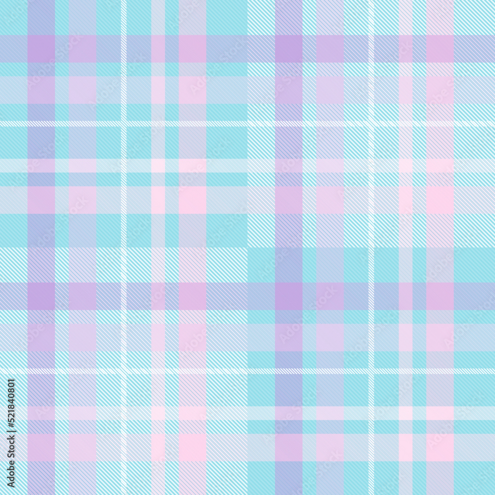 Seamless tartan plaid pattern in Blue and Pink Color. Seamless tartan plaid pattern in Blue and Pink Color.