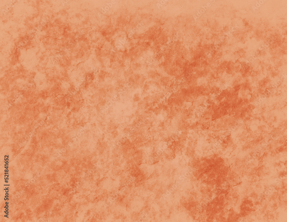 Orange autumn background. Marbled texture and grunge design. Light pastel peach color stone wall. Old vintage or antique background. Elegant fall thanksgiving or halloween color.