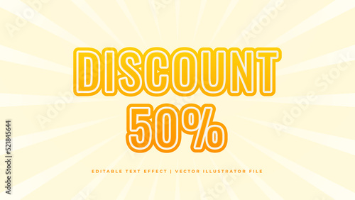 3D Modern Trendy Editable Text Effect. Modern editable text style effect illustrator. vector design template.