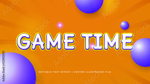 3D Modern Trendy Editable Text Effect. Modern editable text style effect illustrator. vector design template.