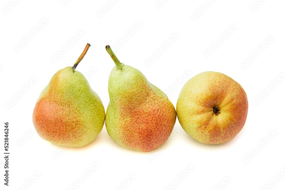 Autumn harvest concept - Fresh ripe organic yellow pears on rustic wooden table. Vegetarian, vegan, healthy diet food. Selective focus Autumn harvest concept - Fresh ripe organic yellow pears on rustic wooden table. Vegetarian, vegan, healthy diet food. Selective focus