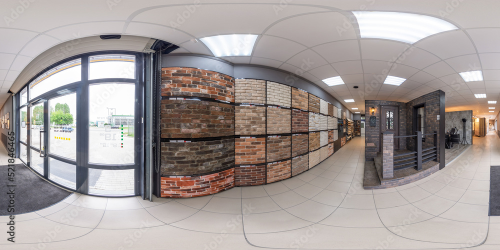 Full spherical seamless hdri panorama 360 degrees angle inside interior