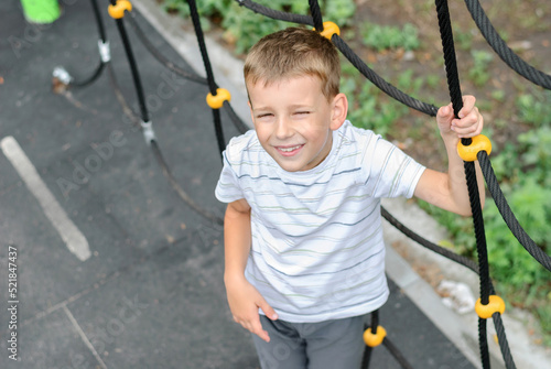 little boy on the playground