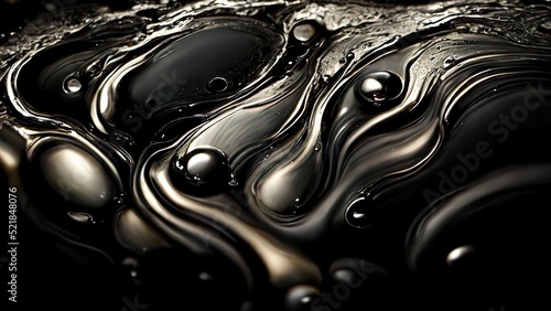 Foto Black oil texture