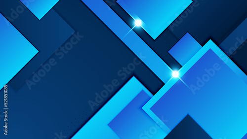 Abstract design with blue geometric background. Blue banner background. Vector abstract graphic design banner pattern background template.