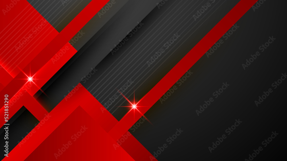 Abstract modern 3d red black background with lines arrow geometric overlap shape elements. Red Black Background. Abstract Banner. Vector illustration Abstract modern 3d red black background with lines arrow geometric overlap shape elements. Red Black Background. Abstract Banner. Vector illustration