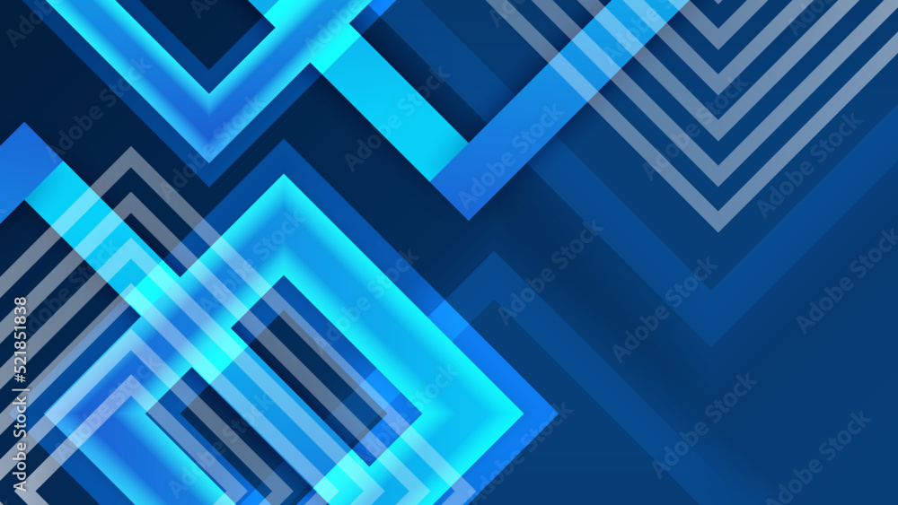 Fototapeta premium Blue abstract background for business presentation template