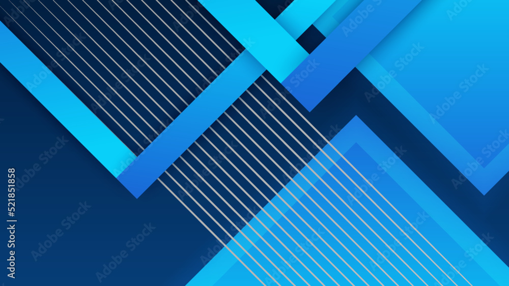 Obraz premium Blue abstract background for business presentation template