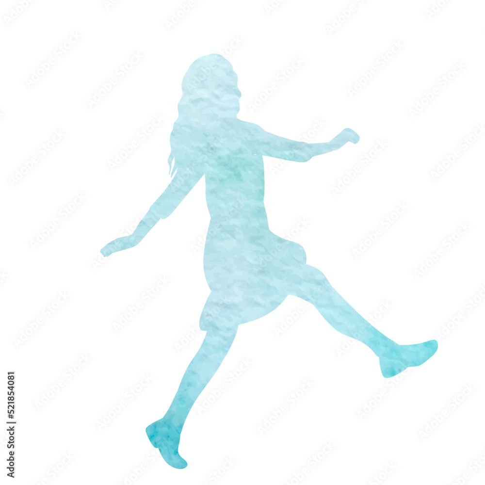 silhouette woman walking on white background isolated, vector silhouette woman walking on white background isolated, vector