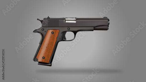 1911 Pistol vector illustration.