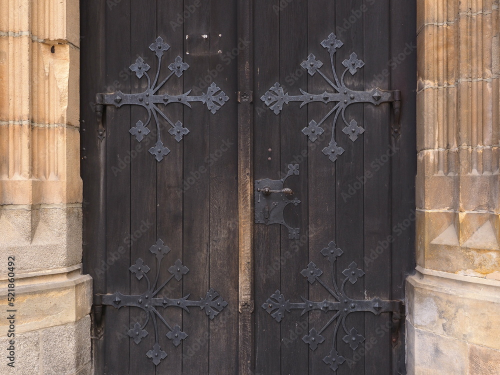 The entrance door of St. Stanislaus and St. Wenceslaus Cathedral, Świdnica Poland The entrance door of St. Stanislaus and St. Wenceslaus Cathedral, Świdnica Poland