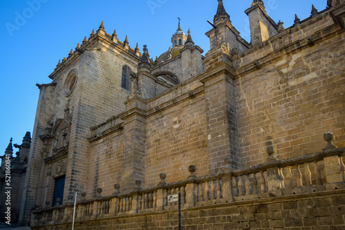 Parte exterior de la Catedral de Jerez de la Frontera, ubicada en el centro de la ciudad.