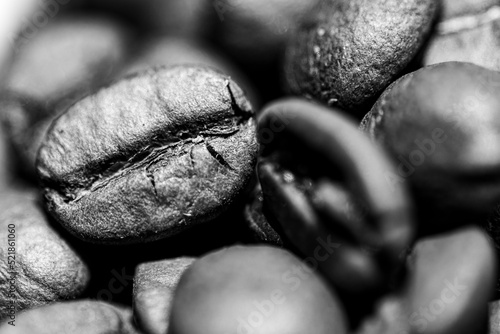 Coffee Bean Black and White