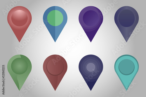Free Download GPS icon set. Location icon. Map navigation. Vector - GFXLoad