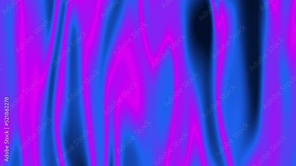 Blue and purple neon flowing liquid waves abstract motion background ...