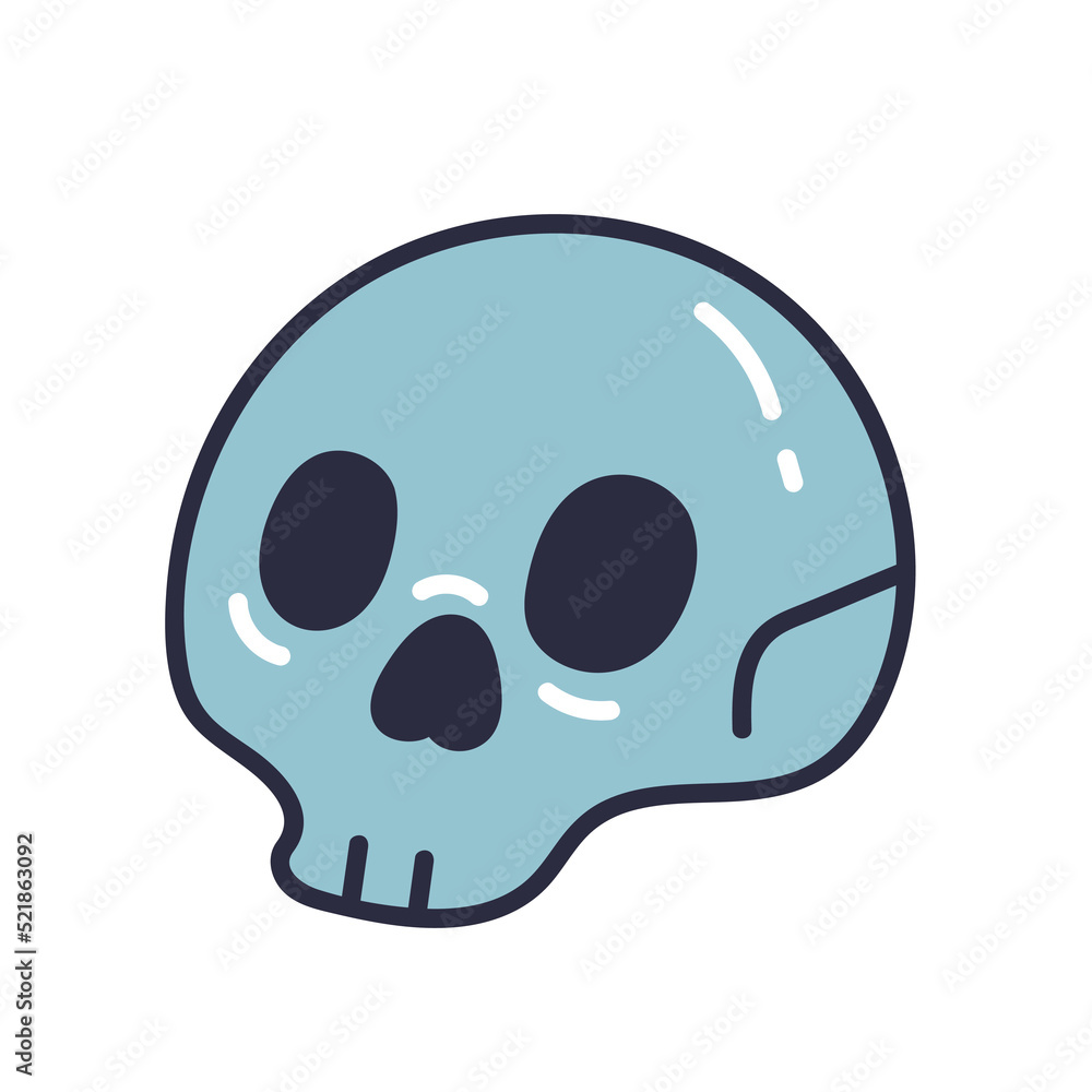 Line art doodle skull head isolated on white background vector design graphic element illustration
Line art doodle skull head isolated on white background vector design graphic element illustration
