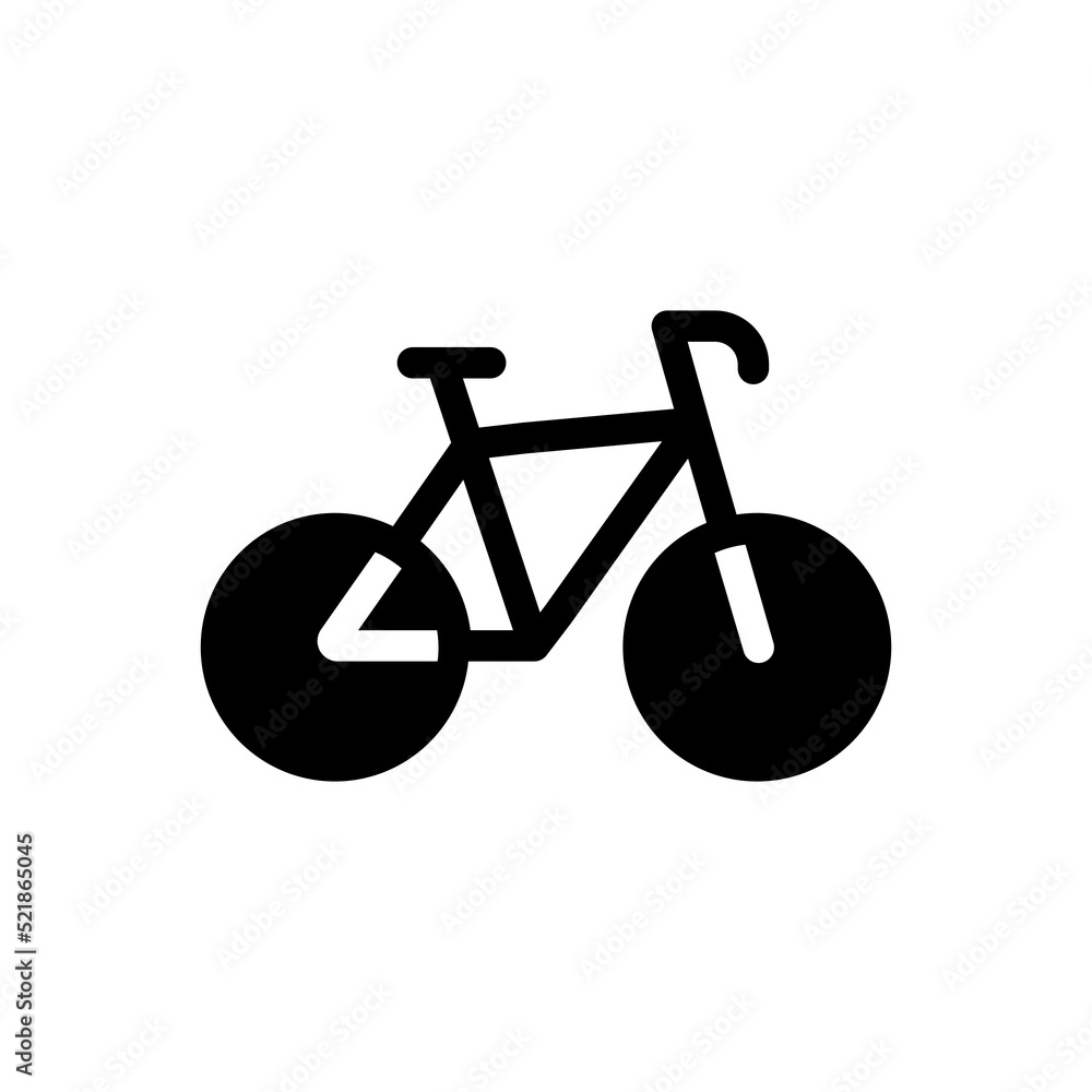 Bike glyph icon. Vector solid isolated black logo illustration. Bike glyph icon. Vector solid isolated black logo illustration.