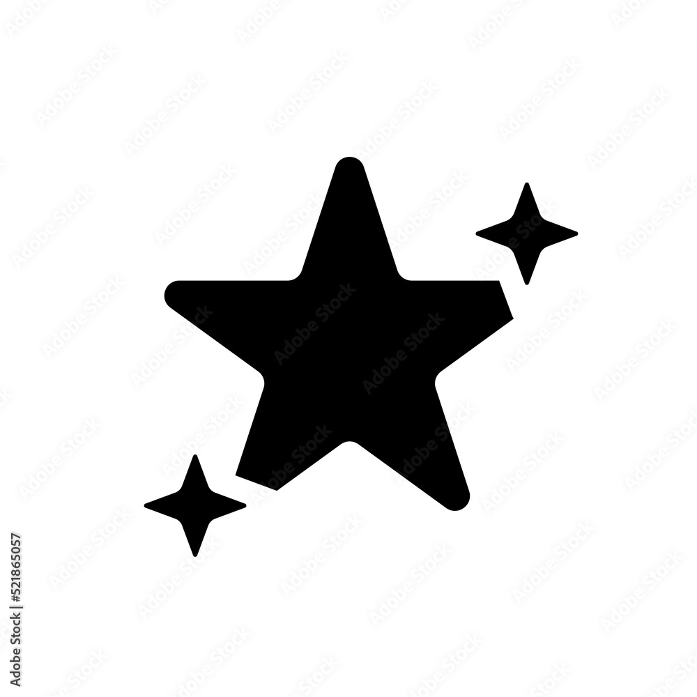 Stars glyph icon. Vector solid isolated black illustration. Stars glyph icon. Vector solid isolated black illustration.