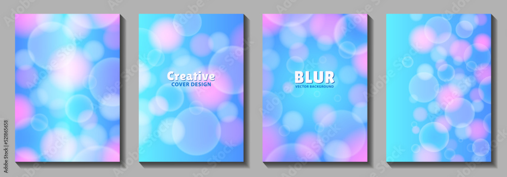 Abstract watercolor vector art background with bokeh and light. Blue and pink set blurred backdrop. Christmas illustration for poster, cover, banner, flyer, cards, invitation card. Holiday.
