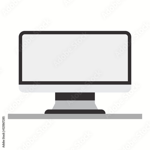 computer or monitor icon. vector