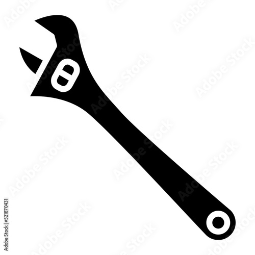 Adjustable spanner icon