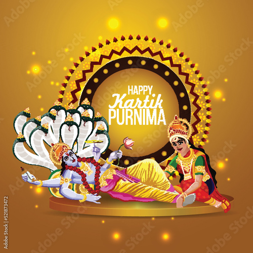 Happy kartik purnima celebration backgyround © Simran Singh