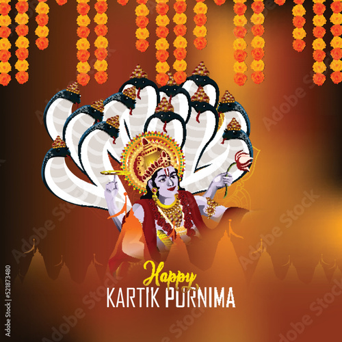 Happy kartik purnima celebration backgyround