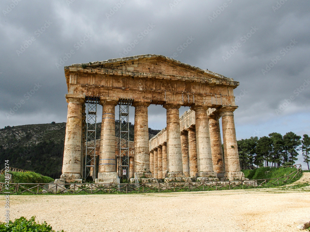 Templo dórico de Segesta (siglo V a.C.). Sicilia, Italia.