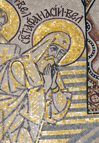 Mosaic icon of St. Athanasius the Great, Archbishop of Alexandria