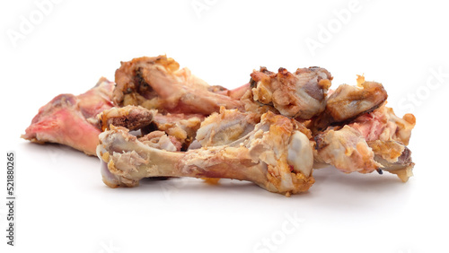 Pile of chicken bones.