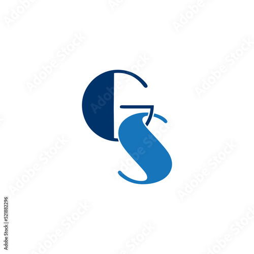 letter logo GS