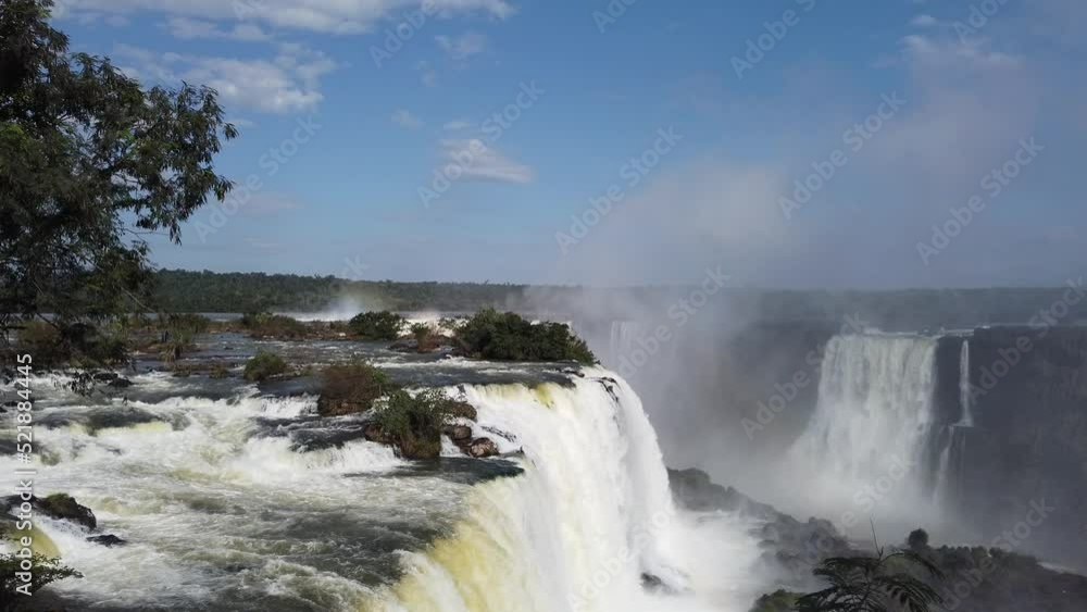 Iguazu Falls natural border between Brazil and Argentina Iguazu Falls natural border between Brazil and Argentina