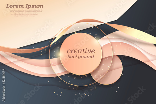 Premium background design. Vector horizontal template for digital lux business banner, formal invitation, luxury voucher, prestigious gift certificate