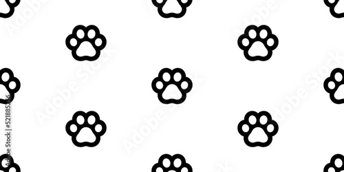 dog paw seamless pattern footprint vector cat kitten french bulldog pet puppy cartoon doodle repeat wallpaper tile background scaf isolated illustration design