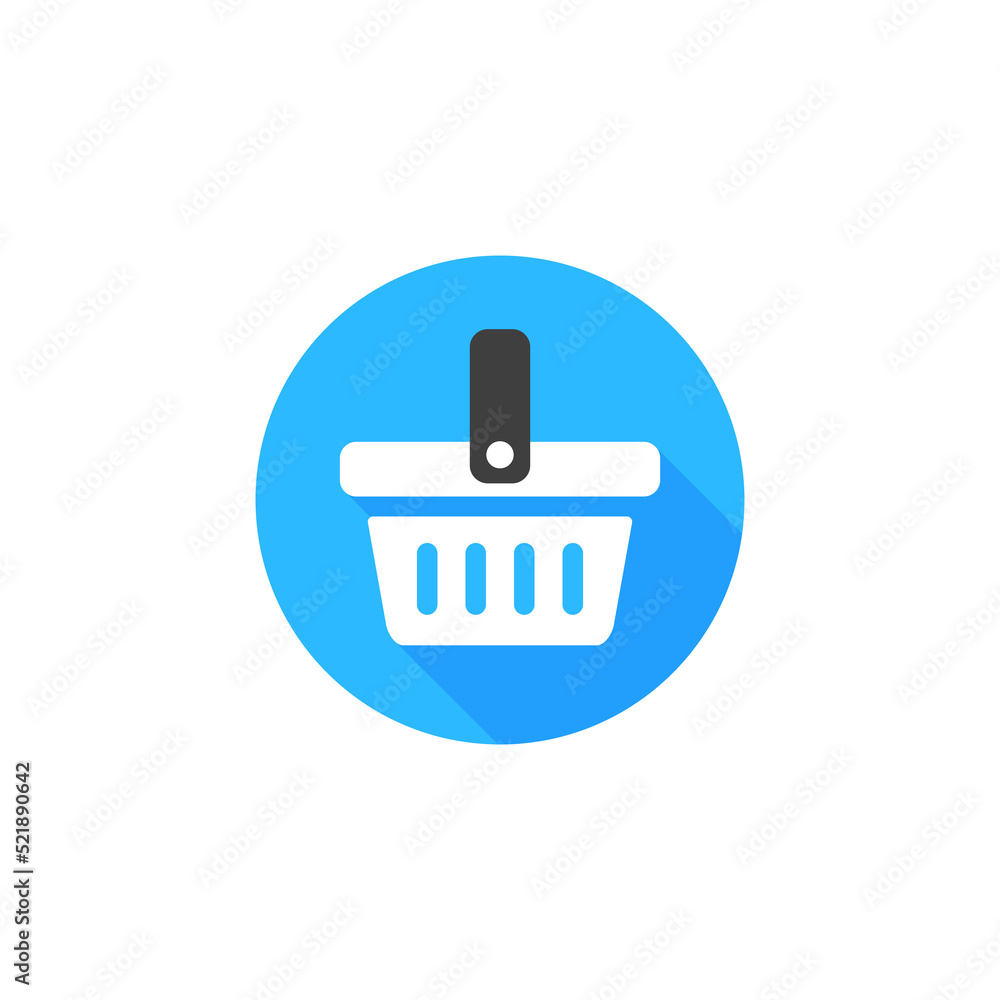 Vector shopping basket icon Vector shopping basket icon