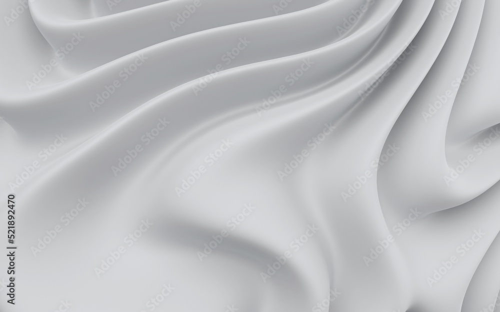 Fototapeta premium Abstract Minimal Wallpaper. White Modern Geometric Design. 3d Illustration