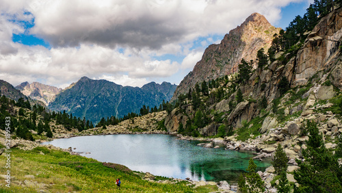 MOUNTAIN waterfall lacs and water