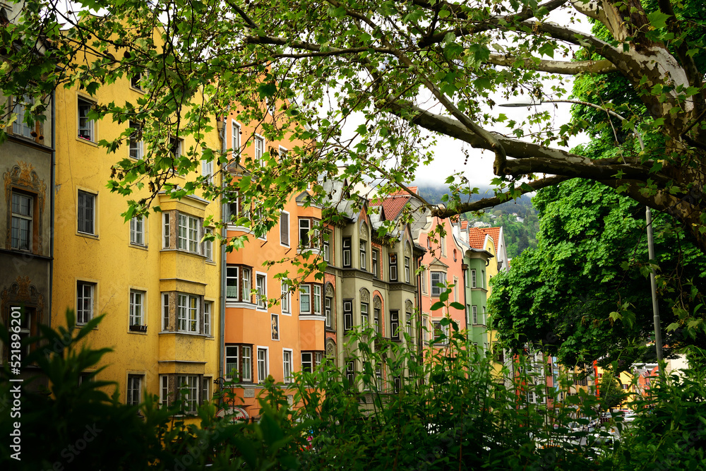 A residential district in the city of Innsbruck, Austria