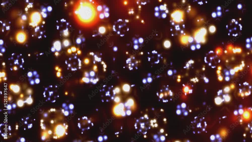 Animation Of Colorful particles Background. Animation Of Colorful particles Background.