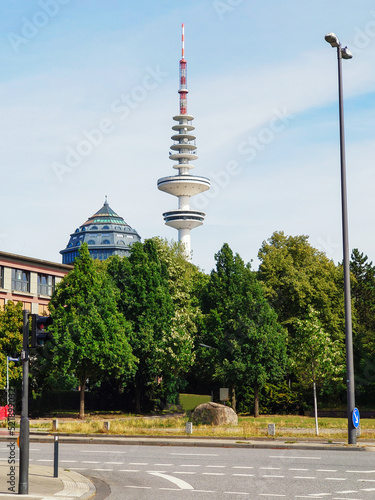a view of the tv tower in hamburg photo