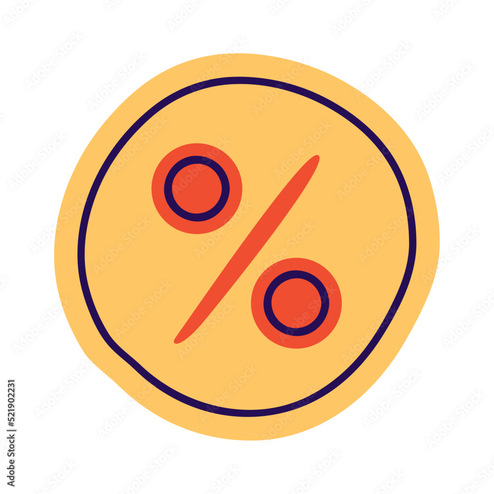 percent symbol in button percent symbol in button