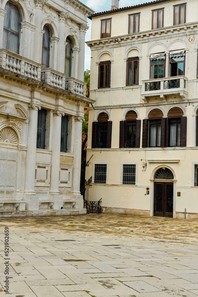 facade of the old house