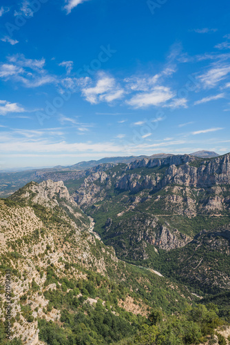 Beautiful natural landscapes in the Verdon Gorge and Lake of Sainte-Croix in Provence, France © Sen