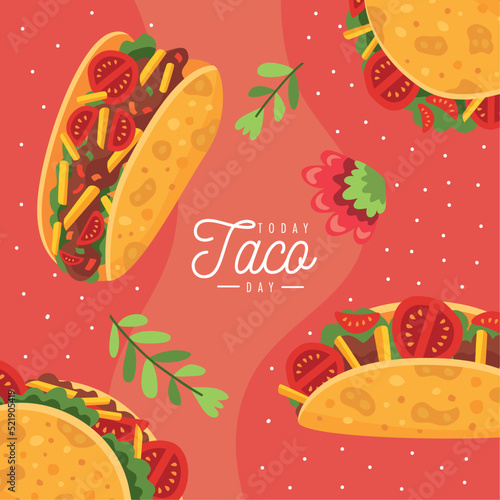 taco day lettering template