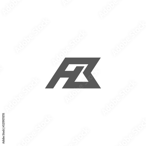 letter hb simple mono line geometric logo vector