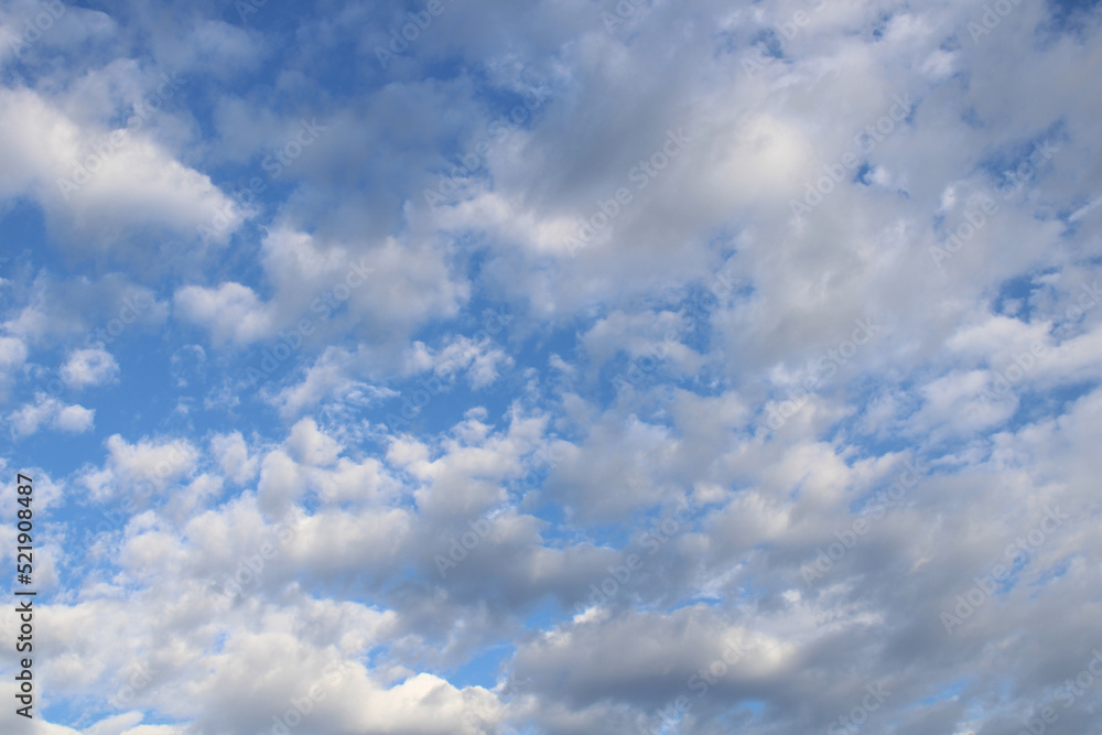 White Clouds and Blue Skies